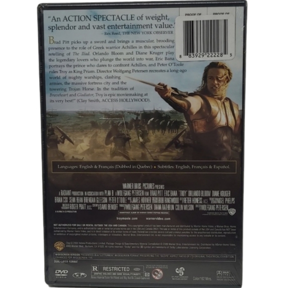 NEW SEALED DVD  "TROY" - Picture 2 of 3